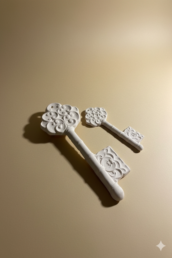  Anahtar 40 cm Seramik Bisküvi