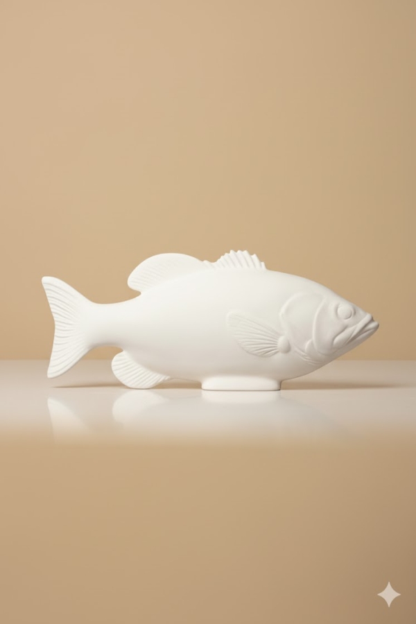  Seramik Fırınları Balık 40 cm Seramik Bisküvi