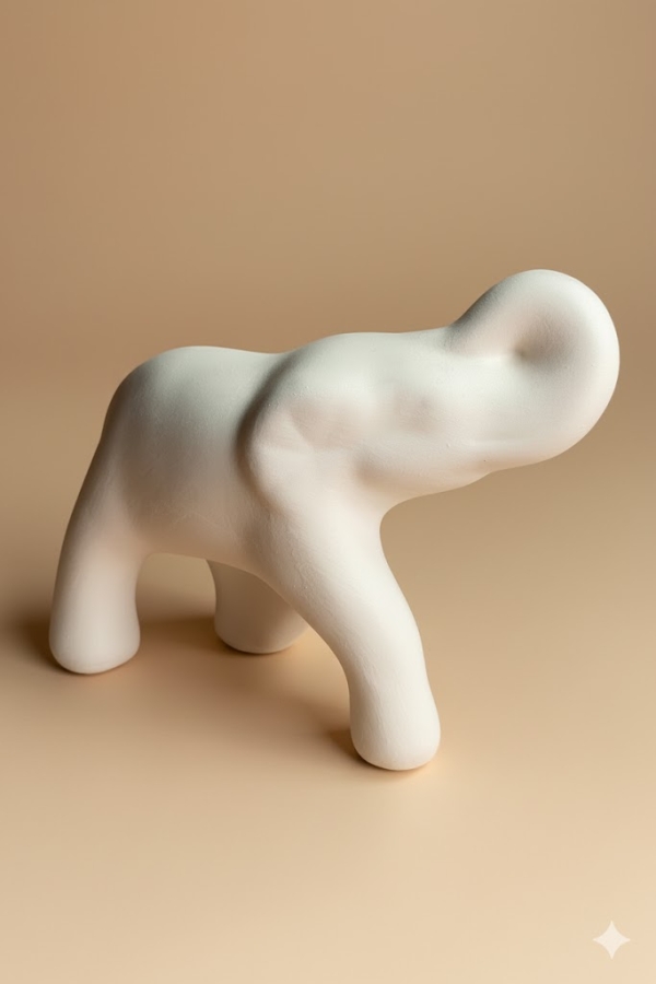 Fil - Seramik Bisküvi-Büyük