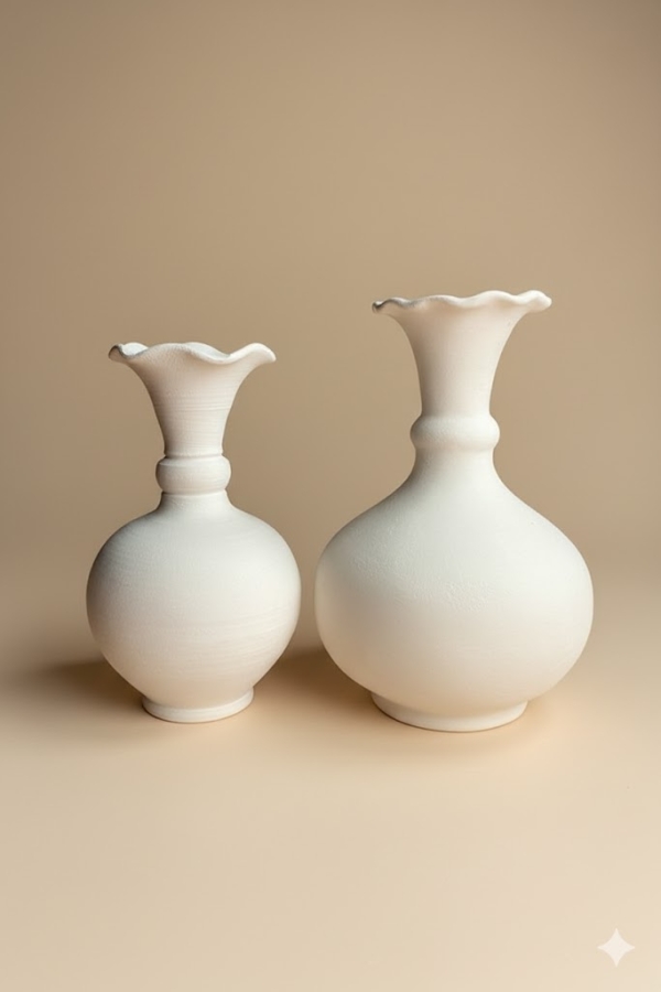  Gözyaşı Marul Vazo - Bisküvi-20 CM