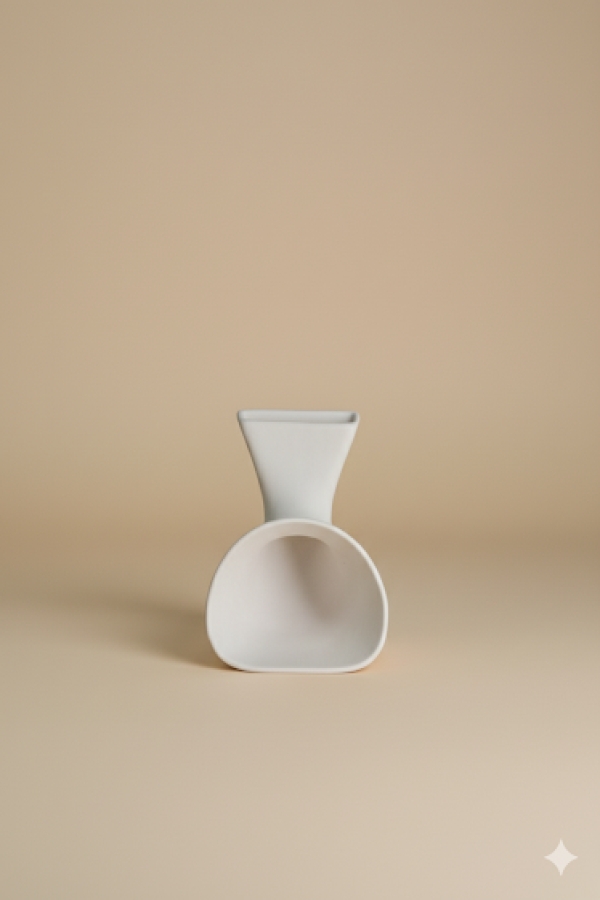  Gramofon (Ses Bombası)  - Seramik Bisküvi-BÜYÜK