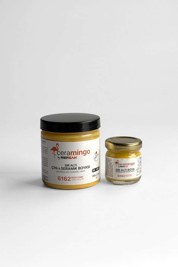  Hazır Çini ve Seramik Boyası 6162 Koyu Sarı-40 ML