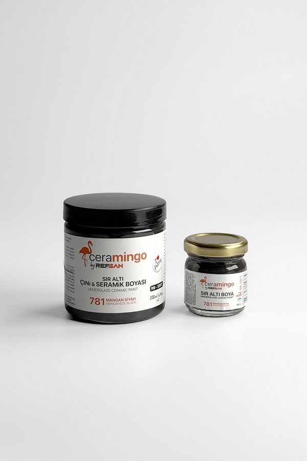  Hazır Çini ve Seramik Boyası 781 Mangan Siyah-40 ML