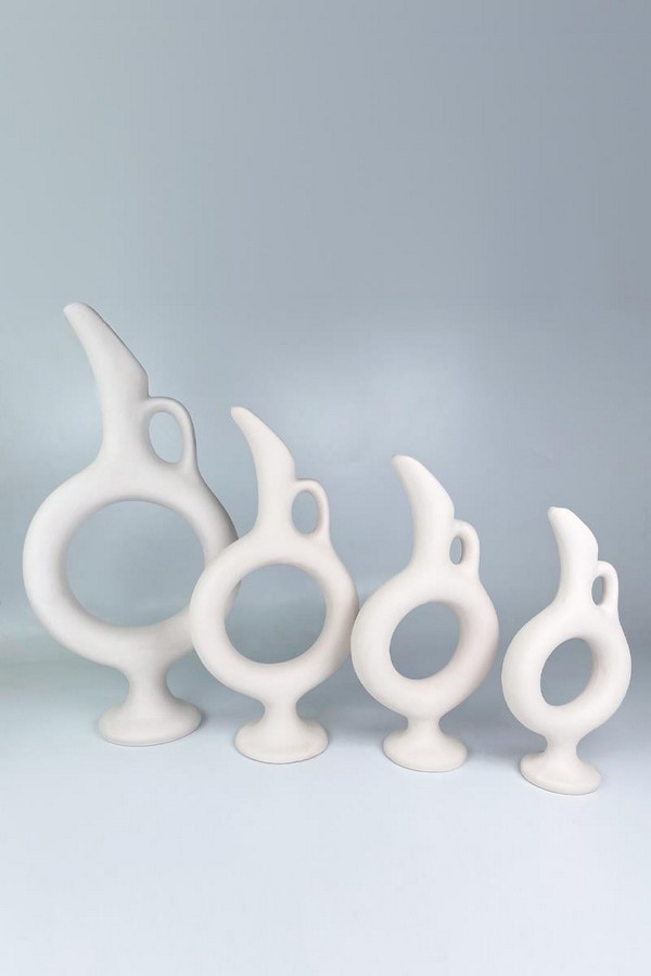  Hitit Vazo - Seramik Bisküvi-20 CM