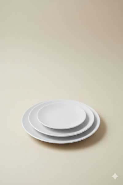 Mertaban Tabak Seramik Bisküvi-18 cm