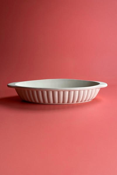 Oval Fırın Kabı - Seramik Bisküvi-