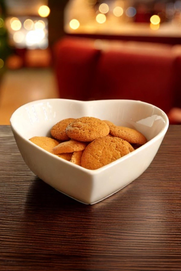  Kalp Çerezlik - Seramik Bisküvi-