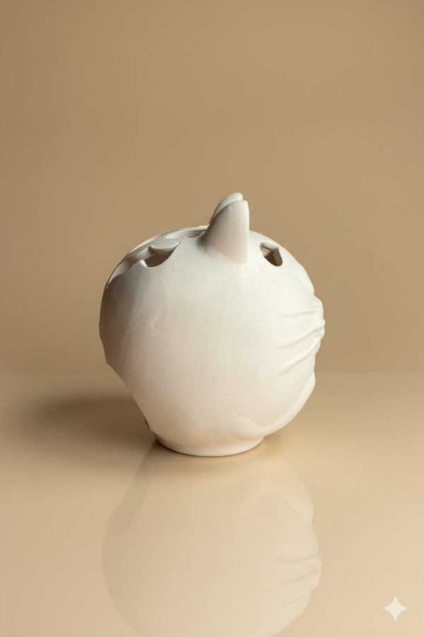  Kedi Mumluk - Seramik Bisküvi-