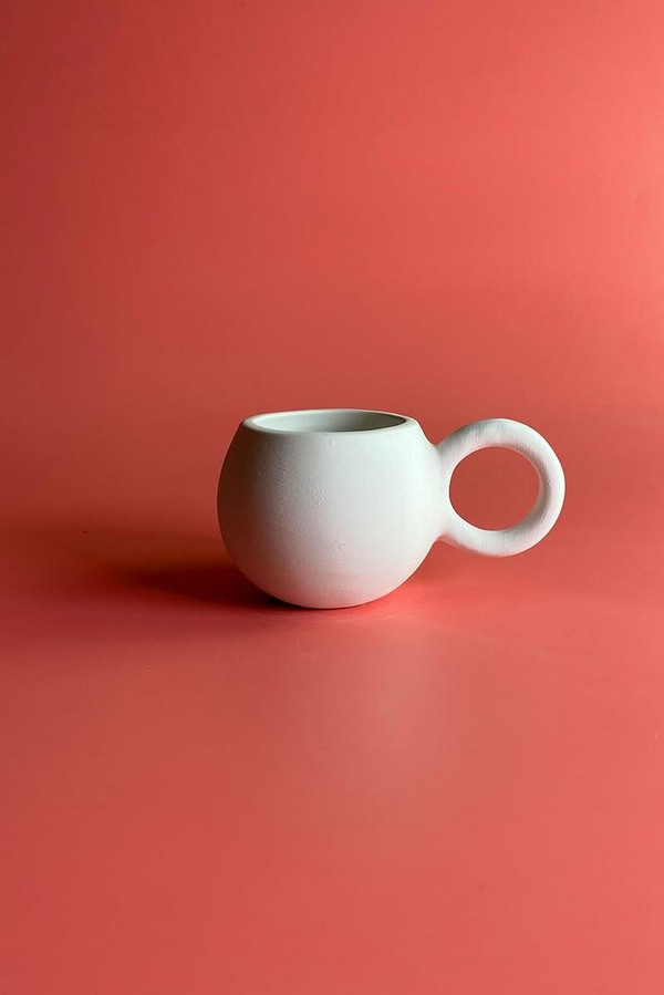  Nida Nescafe Fincanı Seramik Bisküvi-