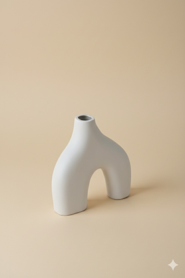 Nolina Vazo Seramik Bisküvi-KÜÇÜK