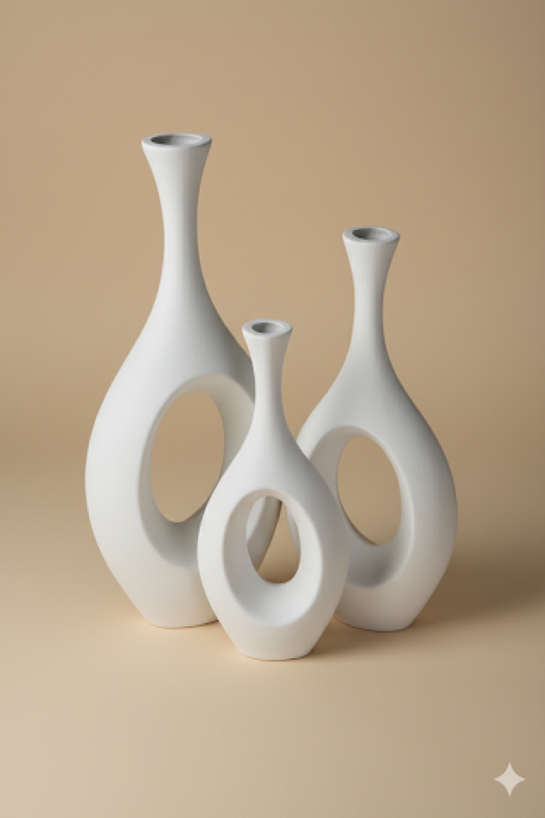  Çini Seramik Boyaları  Orion Vazo Seti Seramik Bisküvi