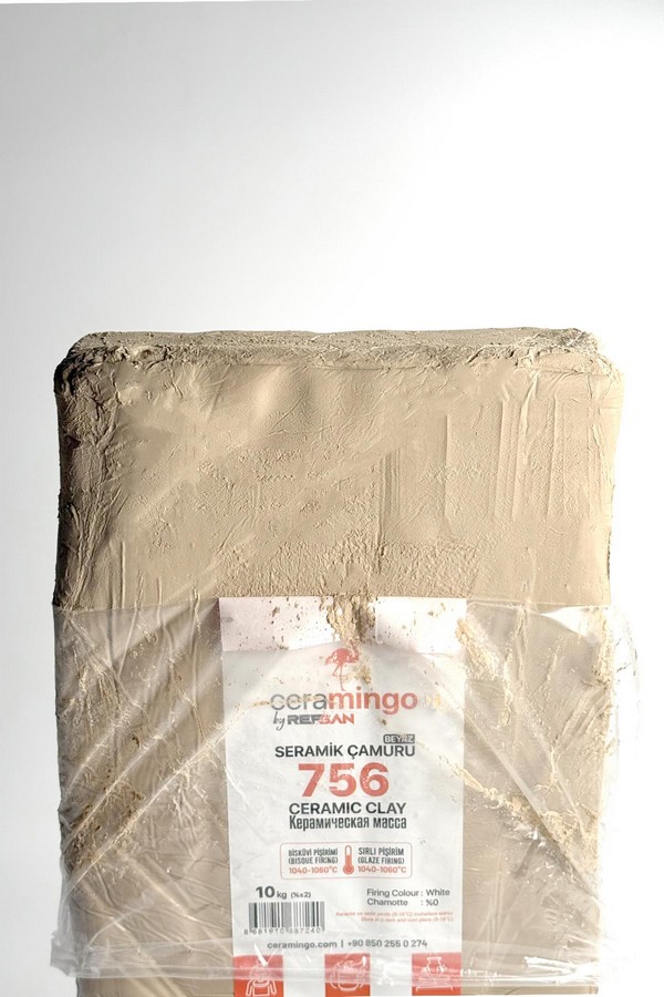  756 Seramik Çamuru Vakumlu 1050°C-20 Kg