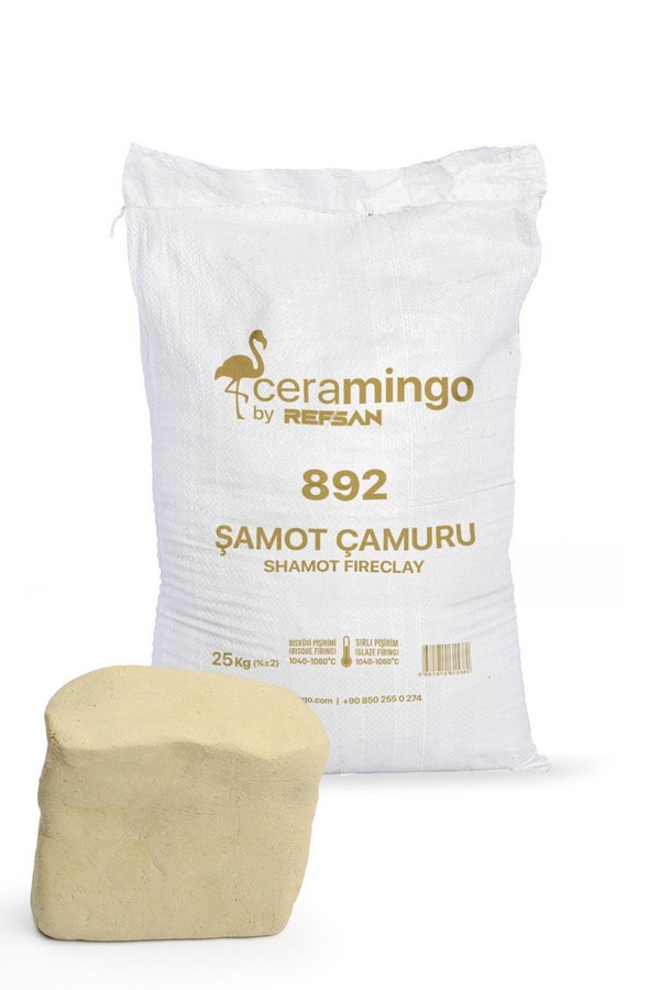 892 Şamot Çamur Vakumlu-25 Kg
