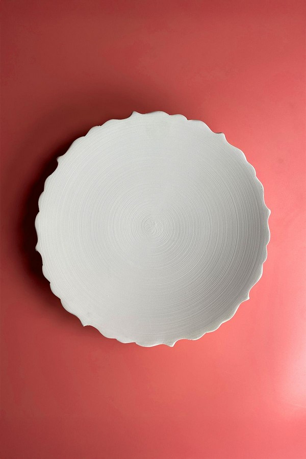  Rölyefli Çukur Tabak Bisküvi-30 CM
