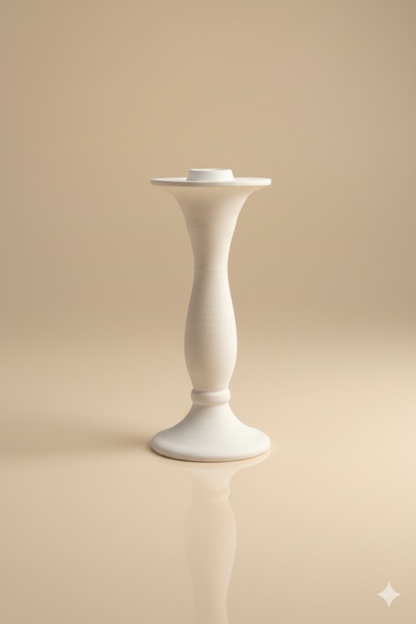 Seramik Şamdan 20 cm Bisküvi Ürün