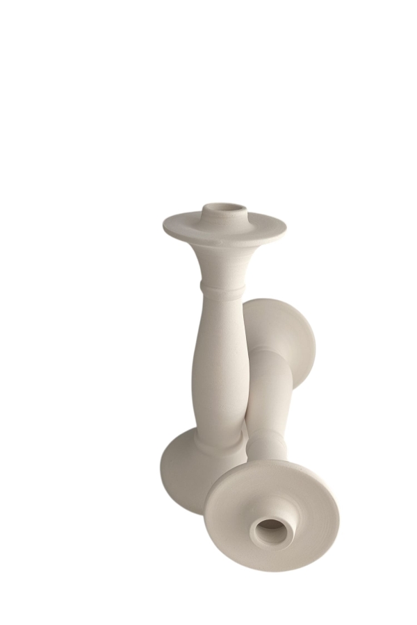  Çini Seramik Boyaları  Seramik Şamdan 15 cm Bisküvi Ürün