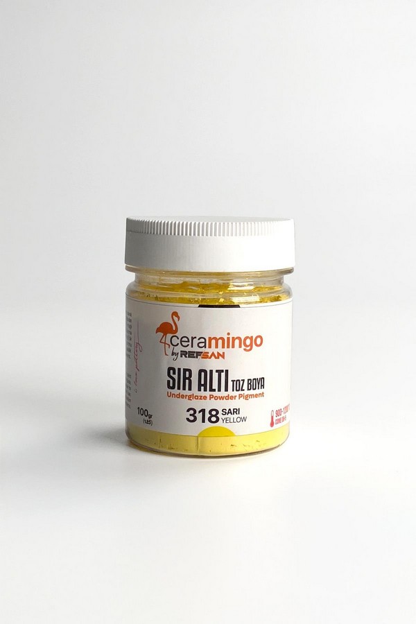 Seramik Toz Boya Sır Altı 318 Sarı-1 Kg