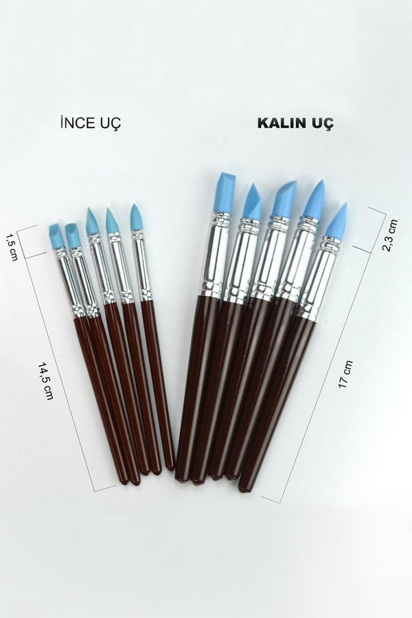 Silikon Uçlu Modelaj Kalem Seti-İnce Uçlu