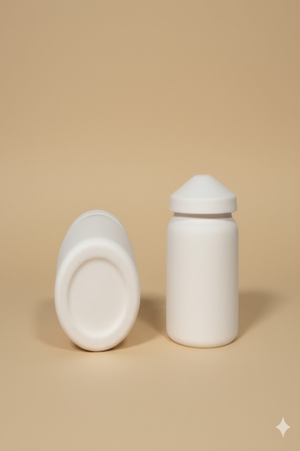  Çini Seramik Boyaları  Silindir Kavanoz 2 li Set Seramik Bisküvi