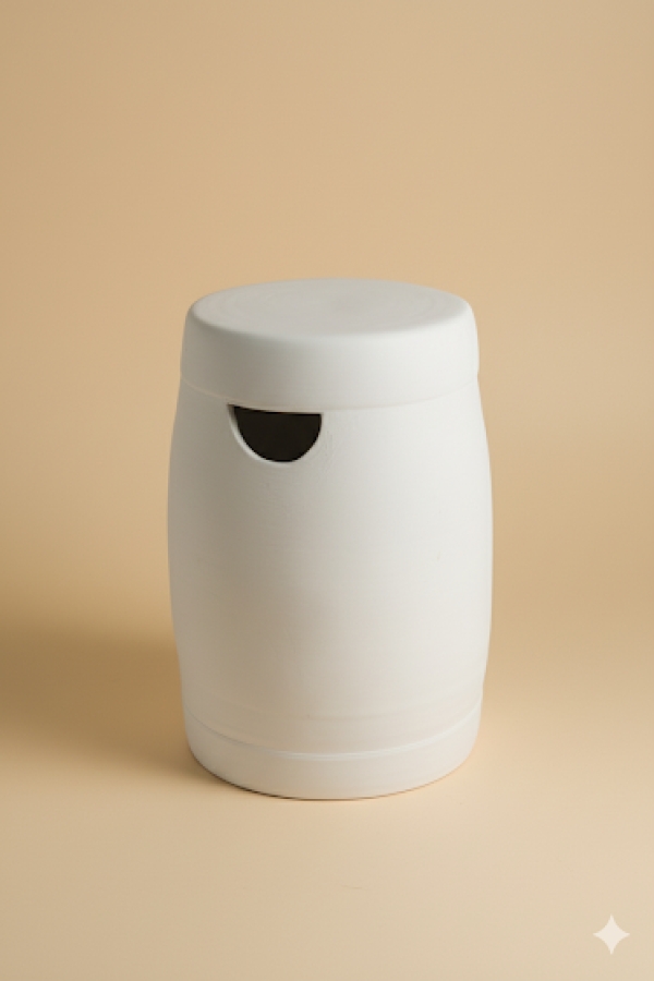 Tabure - Seramik Bisküvi 40 cm