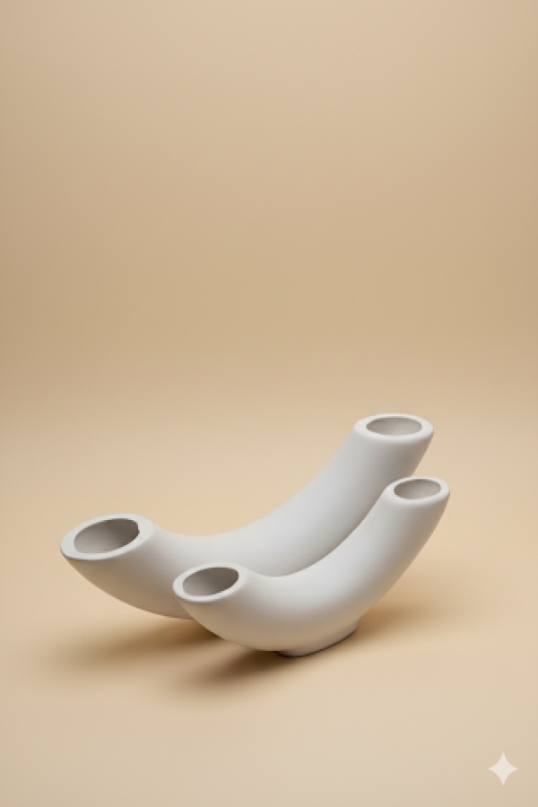 Viking Vazo Seramik Bisküvi-34 cm