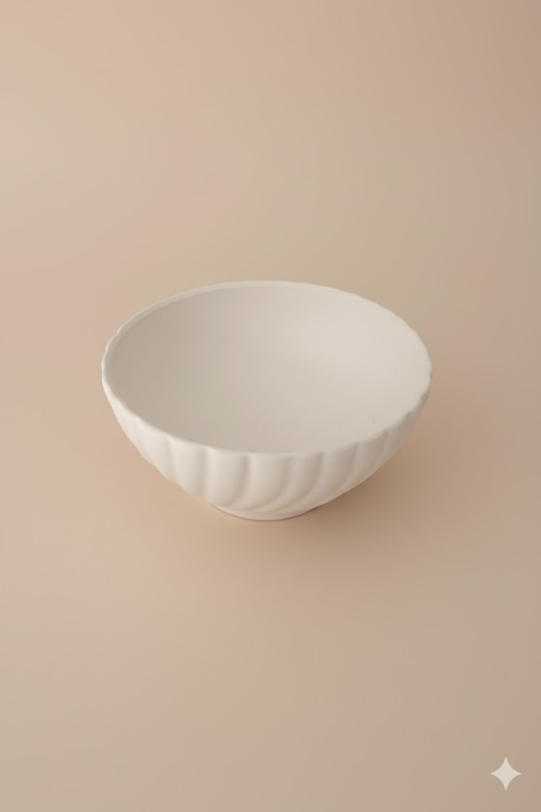  Seramik Fırınları Zen Kase 12 cm Seramik Bisküvi -24 Lü kutu