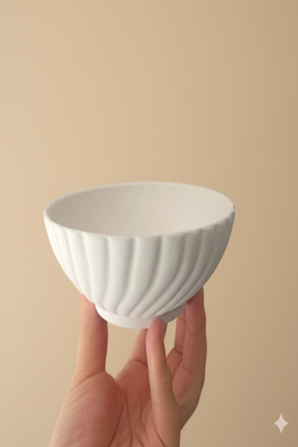  Seramik Çamurlar Zen Kase 12 cm Seramik Bisküvi -6 lı kutu