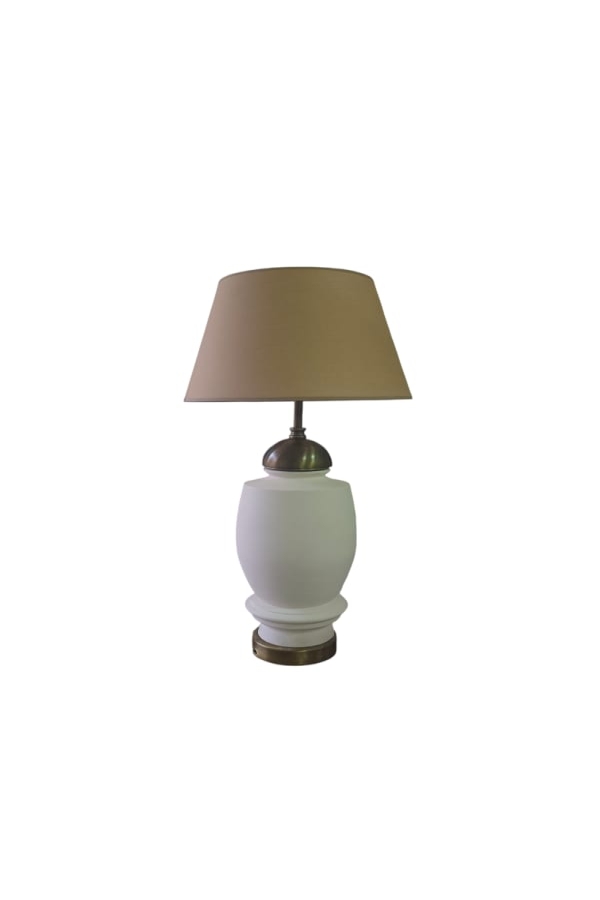 Zeu 03  Abajur 35 cm - Seramik Bisküvi